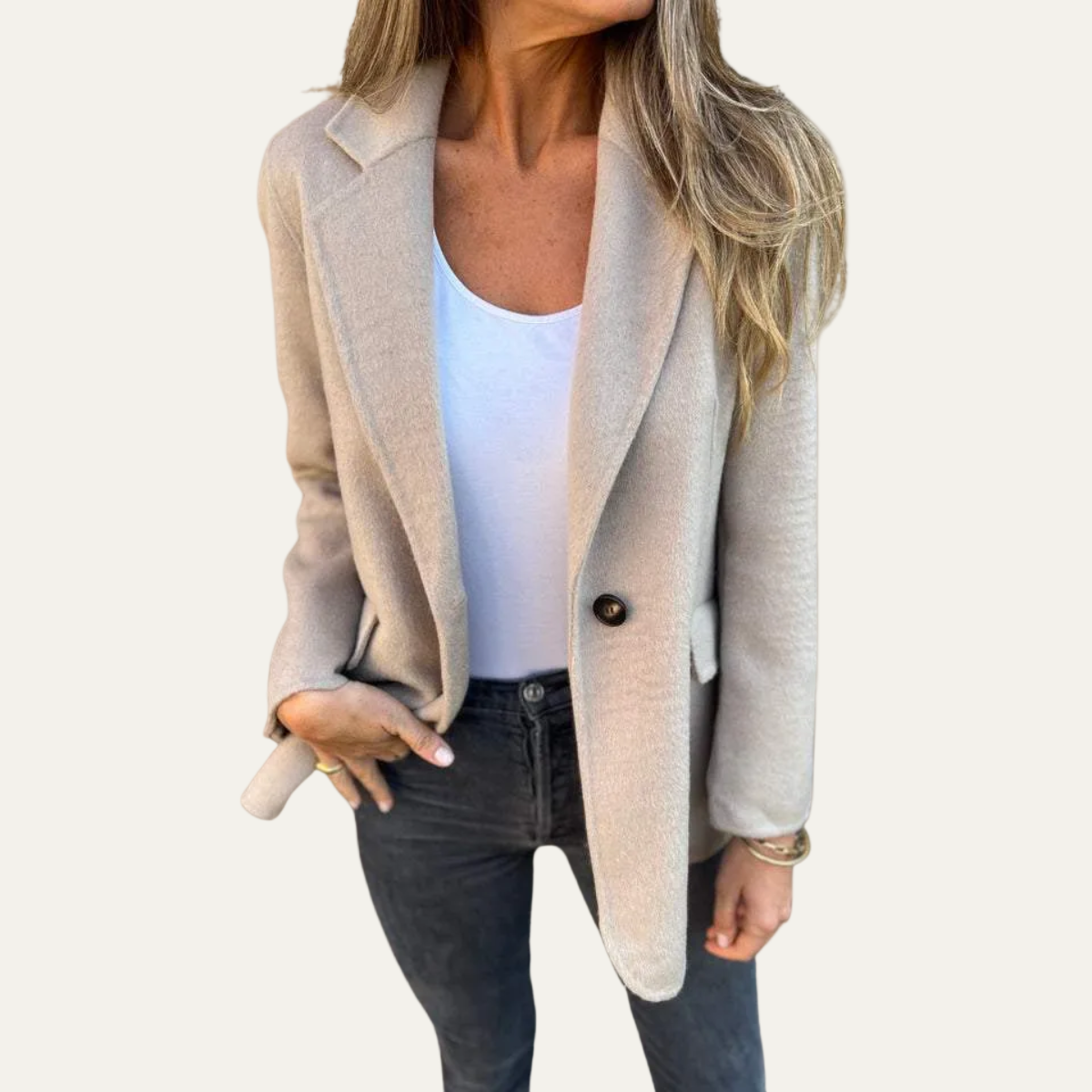 Blazer Femme Décontracté à Un Bouton - PanierRoyale
