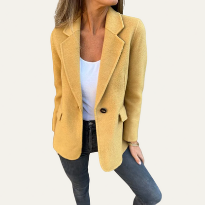 Blazer Femme Décontracté à Un Bouton