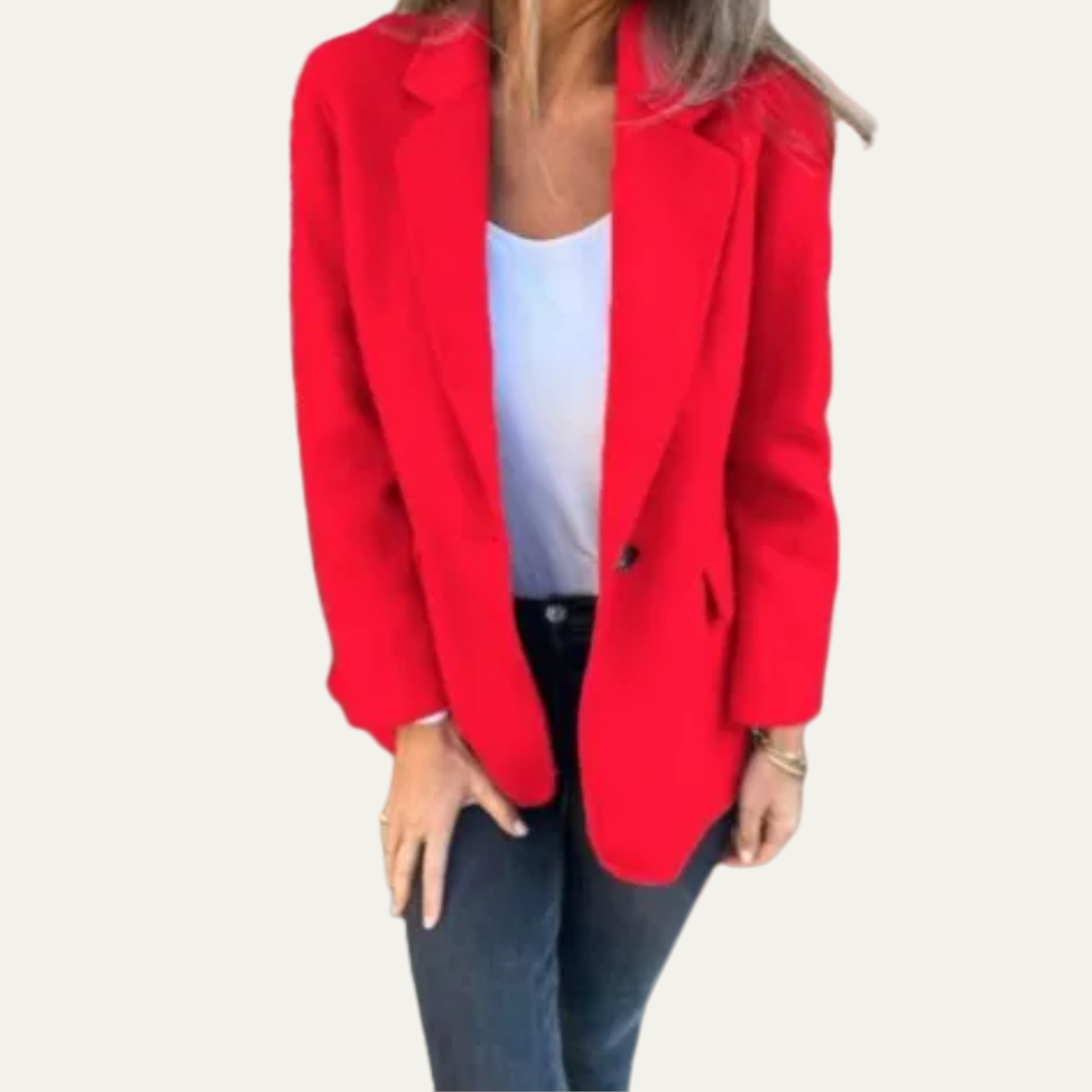 Blazer Femme Décontracté à Un Bouton
