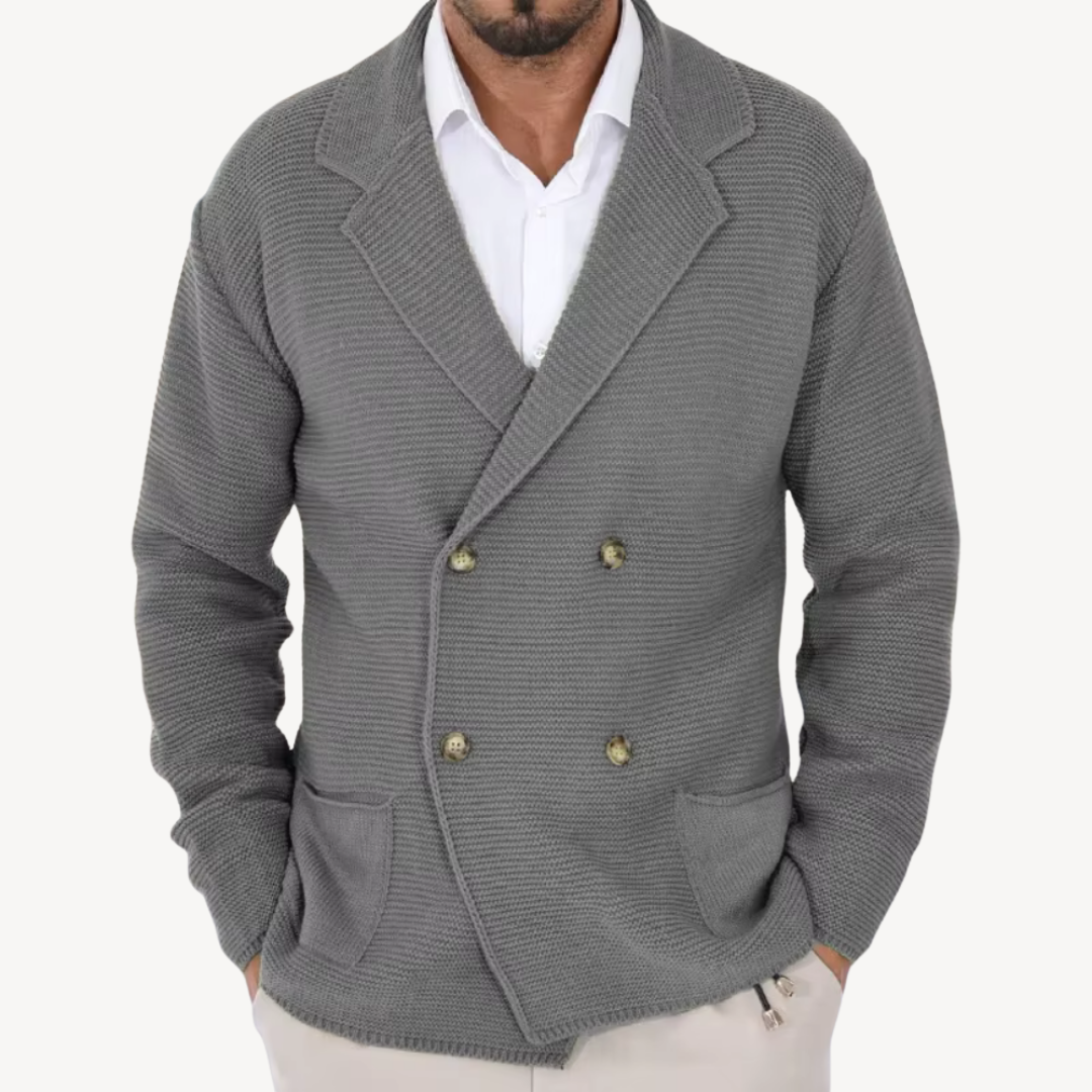 Blazer en maille confortable et élégant pour homme - PanierRoyale