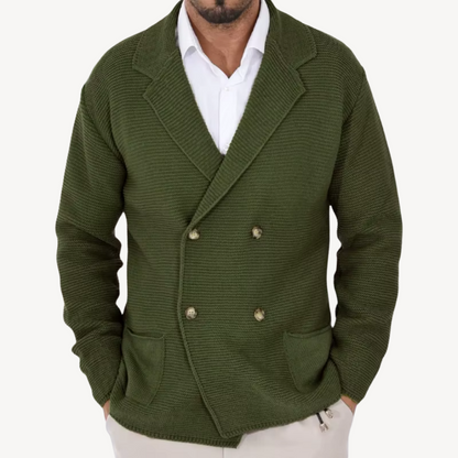 VogeLuxe | Blazer cardigan élégant en maille pour homme 4