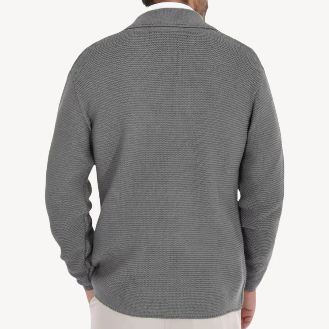 VogeLuxe | Blazer cardigan élégant en maille pour homme 5