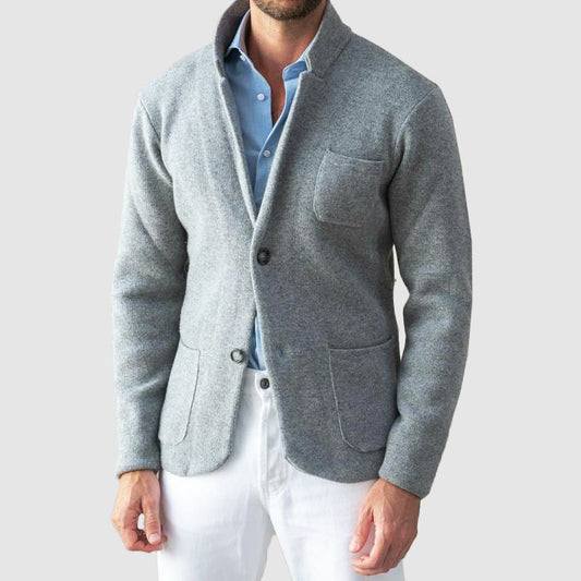 VogeLuxe | Blazer cardigan en maille pour homme 0