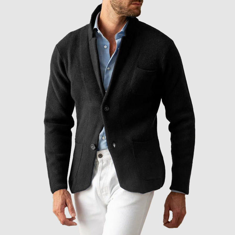 Blazer Homme en Maille Élégant et Confortable