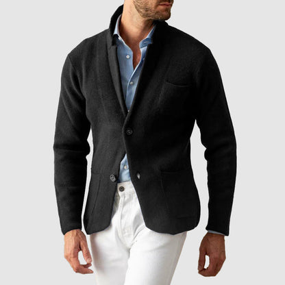 Blazer Homme en Maille Élégant et Confortable