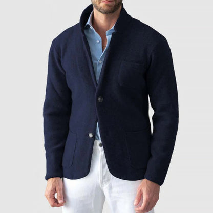 Blazer Homme en Maille Élégant et Confortable