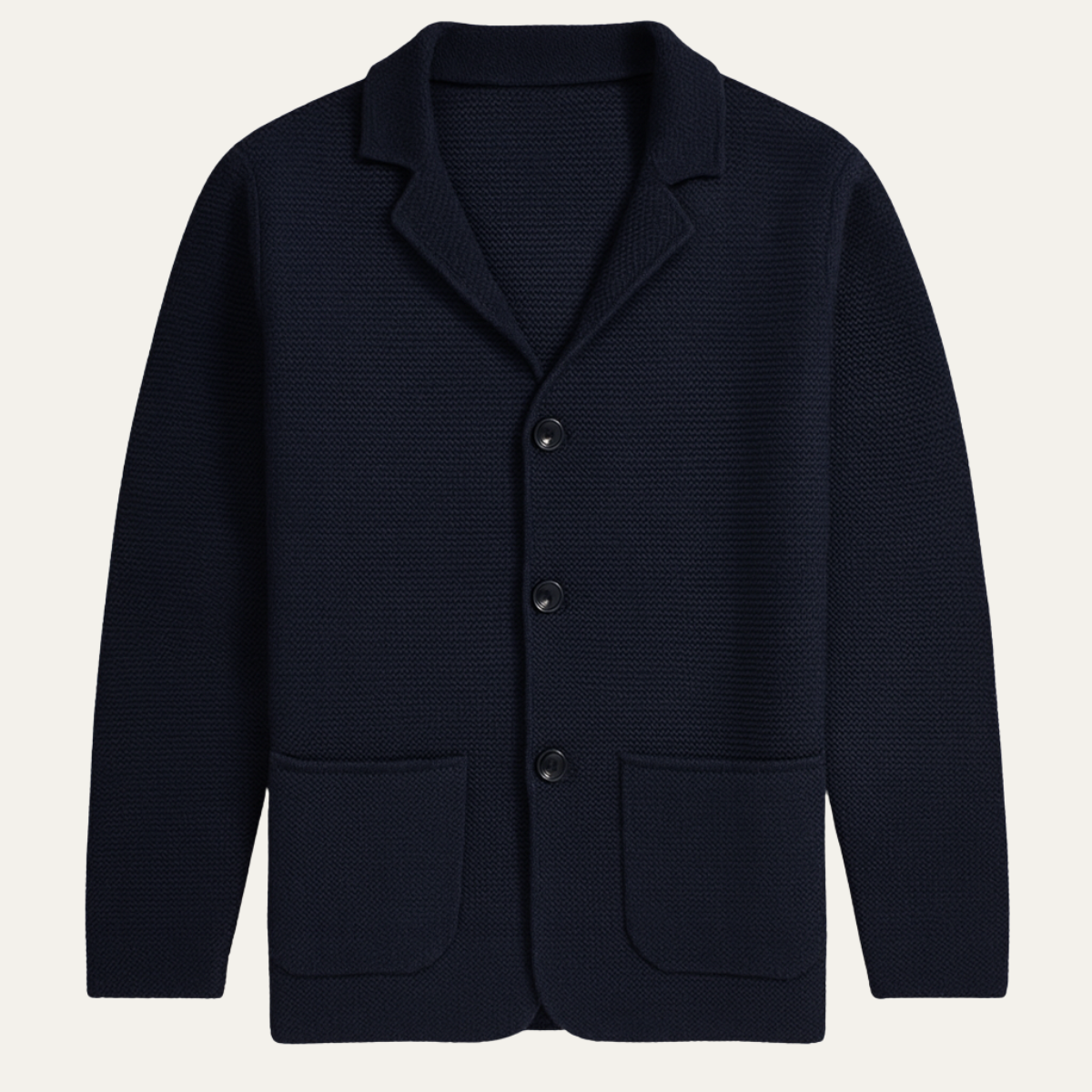 VogeLuxe | Blazer cardigan en maille texturée pour homme 1
