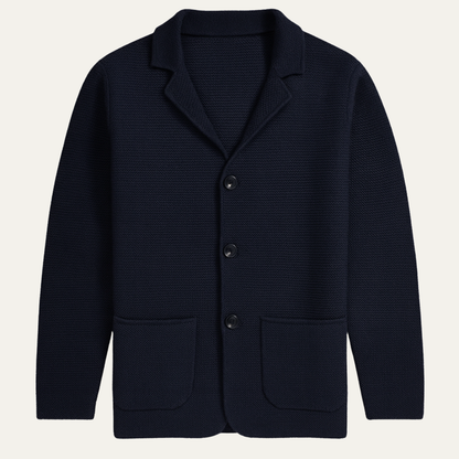 VogeLuxe | Blazer cardigan en maille texturée pour homme 1