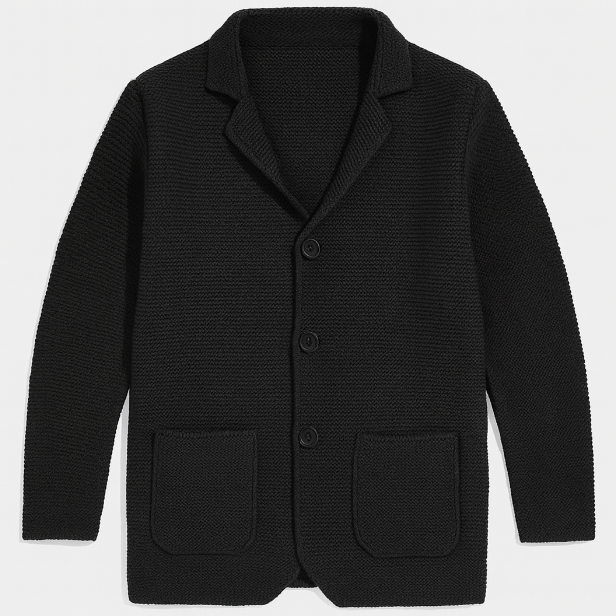 VogeLuxe | Blazer cardigan tendance en maille texturée pour homme 1