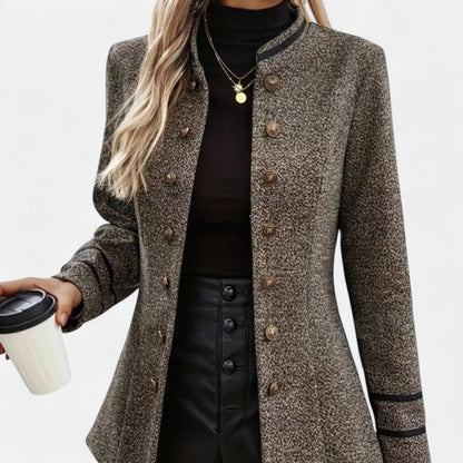 VogeLuxe | Blazer texturé à double boutonnage pour femme 5