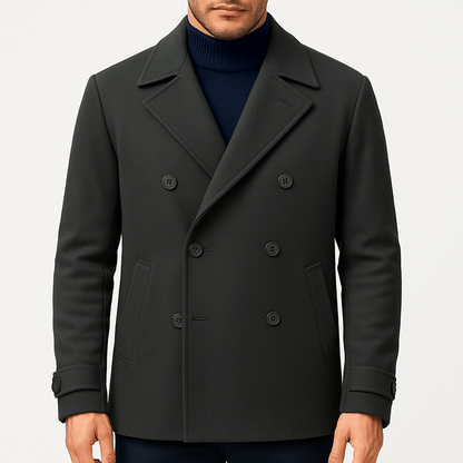 Caban Homme Laine Épure et Chaud