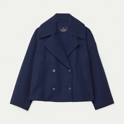 Caban femme court zippé moderne