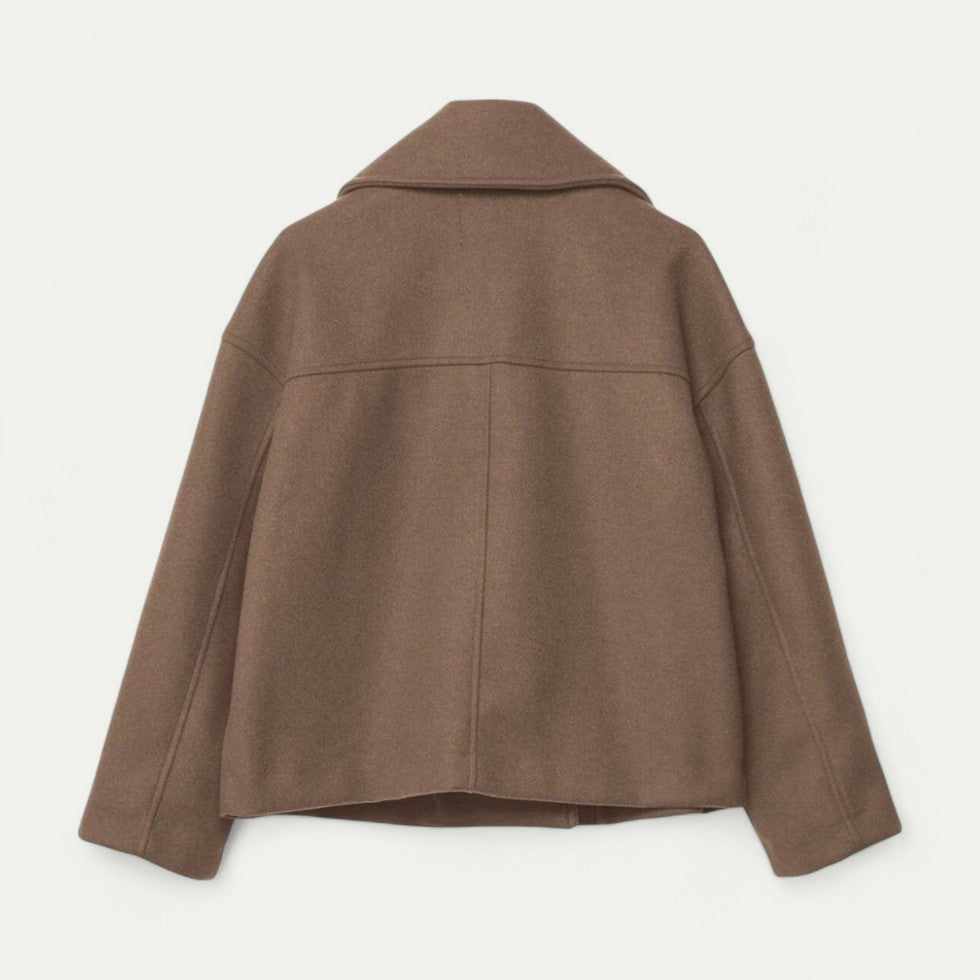 VogeLuxe | Caban court croisé pour femme 6