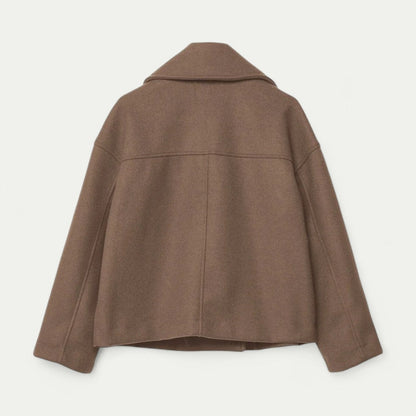 VogeLuxe | Caban court croisé pour femme 6