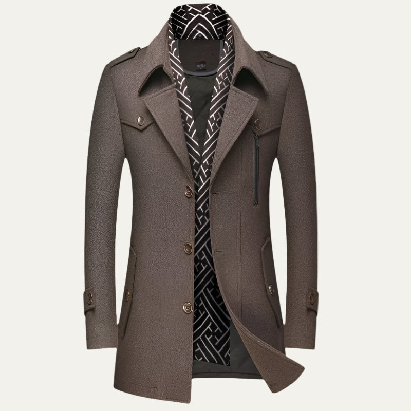 VogeLuxe | Caban court pour homme d'inspiration militaire 0