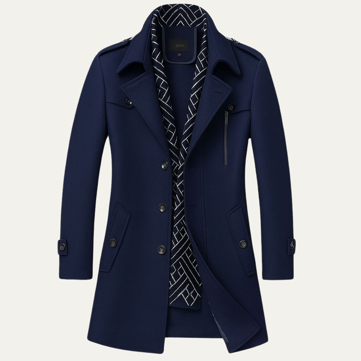 VogeLuxe | Caban court pour homme d'inspiration militaire 4