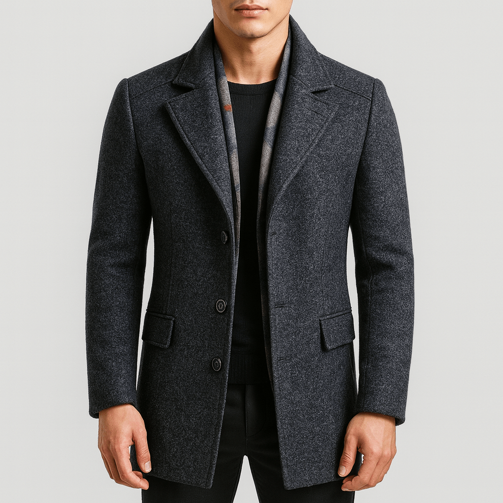 Caban Homme Laine Douce et Chaude