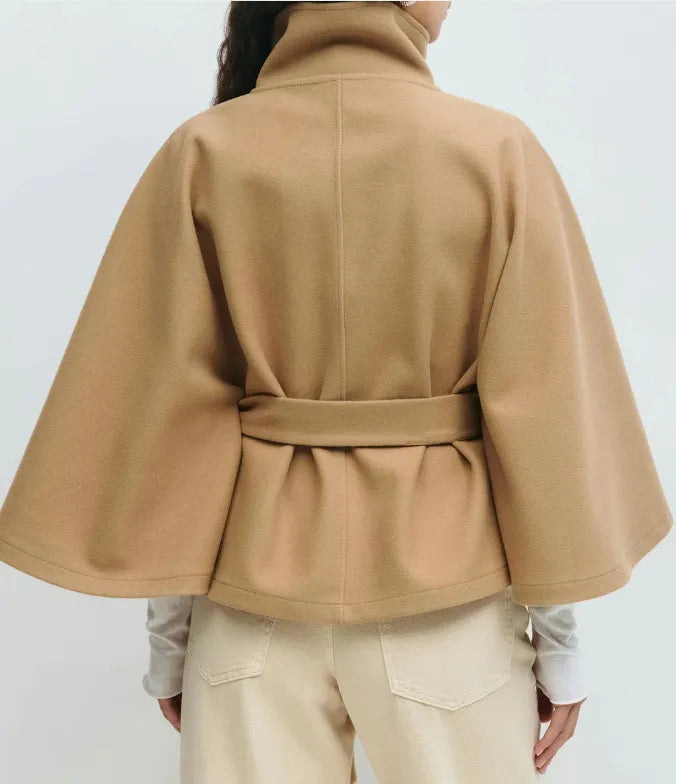 VogeLuxe | Cape élégante à ceinture pour femme 2