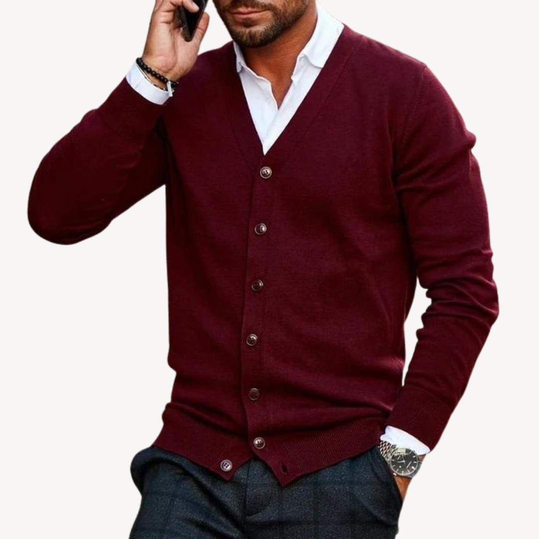 Cardigan Homme Classique en Laine - PanierRoyale
