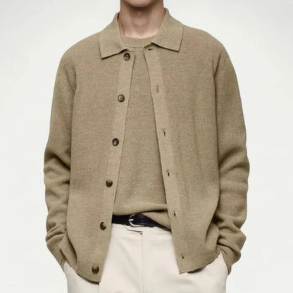VogeLuxe | Cardigan classique boutonné pour homme 1