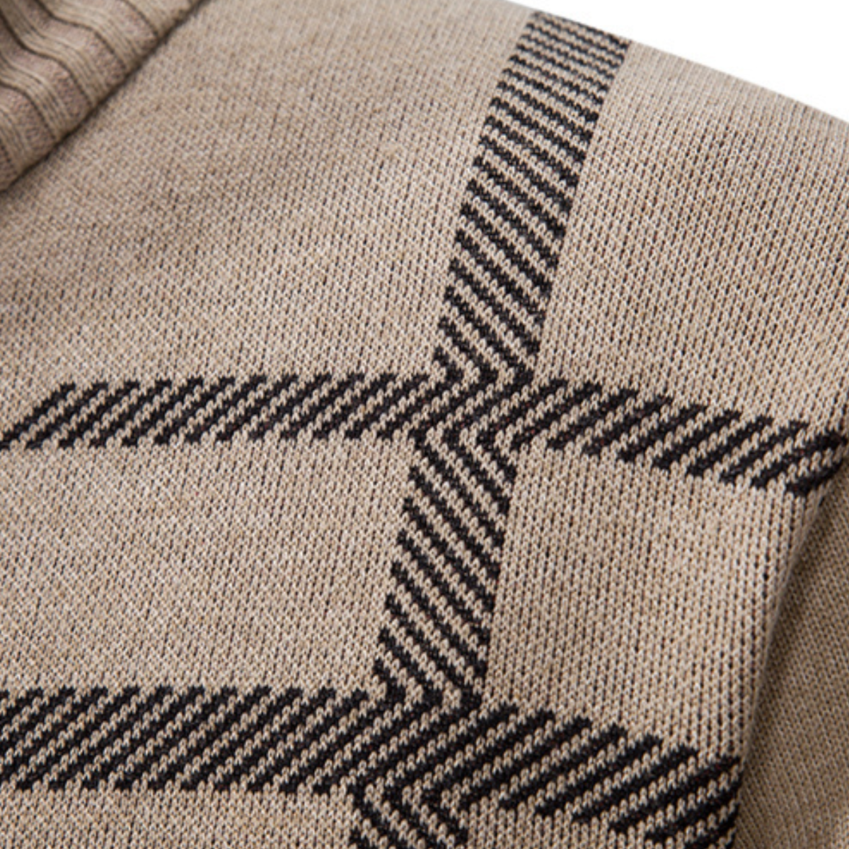 VogeLuxe | Cardigan géométrique moderne pour homme 2