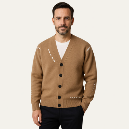 Cardigan Homme Col V Élégant et Slim