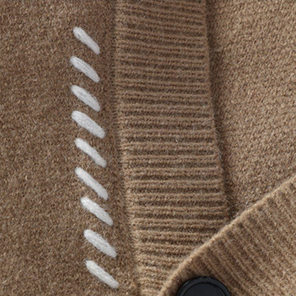 VogeLuxe | Cardigan minimaliste à col en V pour homme 8