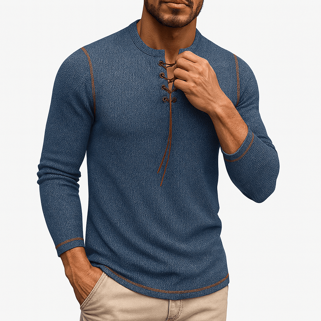 VogeLuxe | Chemise homme à manches longues boutonnées et dentelle 4