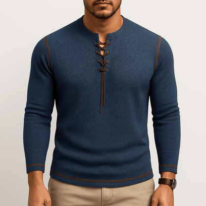 VogeLuxe | Chemise homme à manches longues boutonnées et dentelle 5