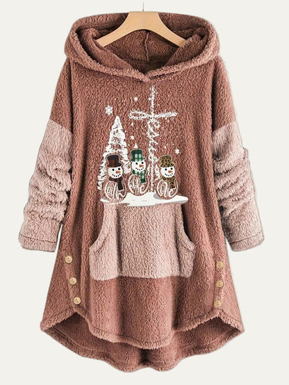 Doudoune Capuche Femmes Hivernale Douce et Chaude