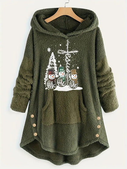 Doudoune Capuche Femmes Hivernale Douce et Chaude