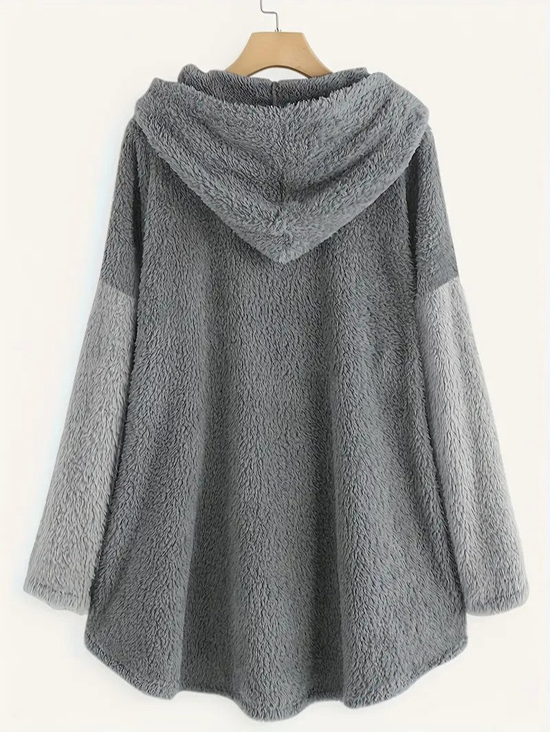 VogeLuxe | Couverture à capuche Sherpa douillette pour femme, idéale pour Noël 6