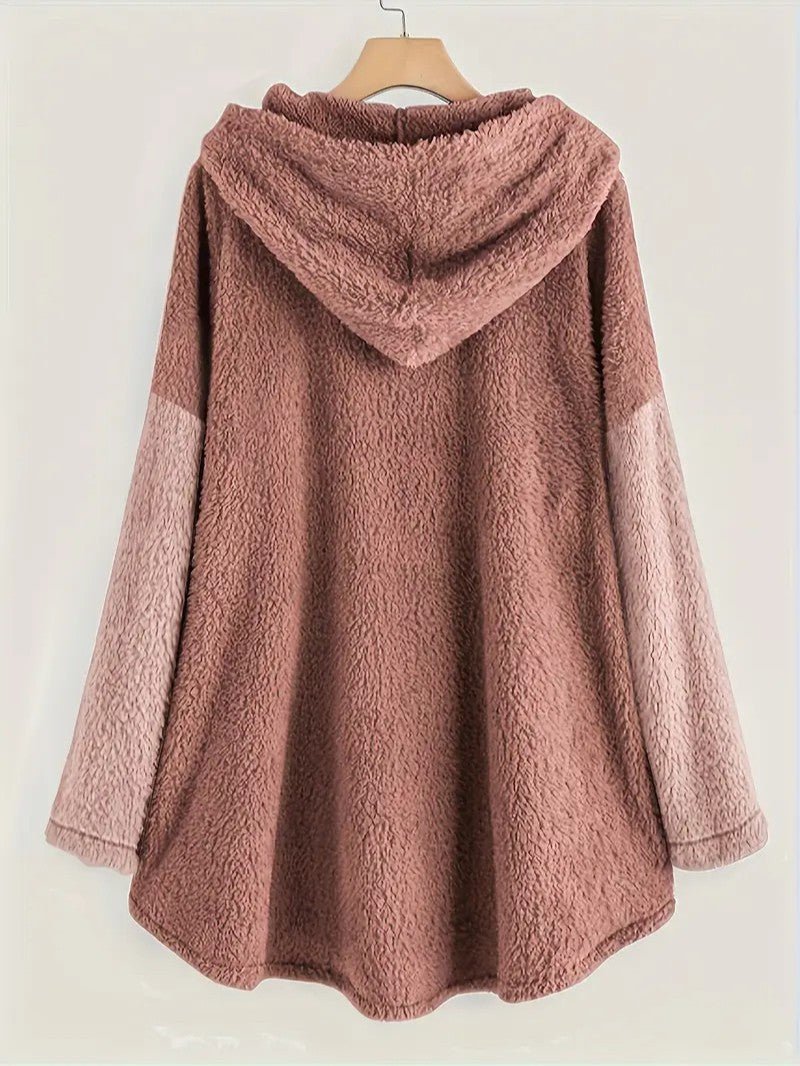 VogeLuxe | Couverture à capuche Sherpa douillette pour femme, idéale pour Noël 8