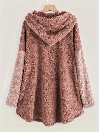 VogeLuxe | Couverture à capuche Sherpa douillette pour femme, idéale pour Noël 8