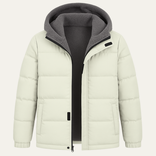 Parka Homme à Capuche avec Doublure Polaire Chaude - PanierRoyale