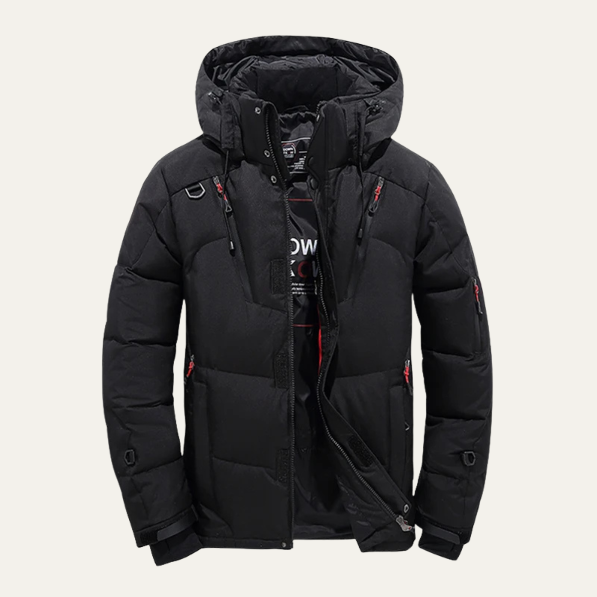 Blouson Homme Hiver avec Capuche et Poches Zippées - PanierRoyale