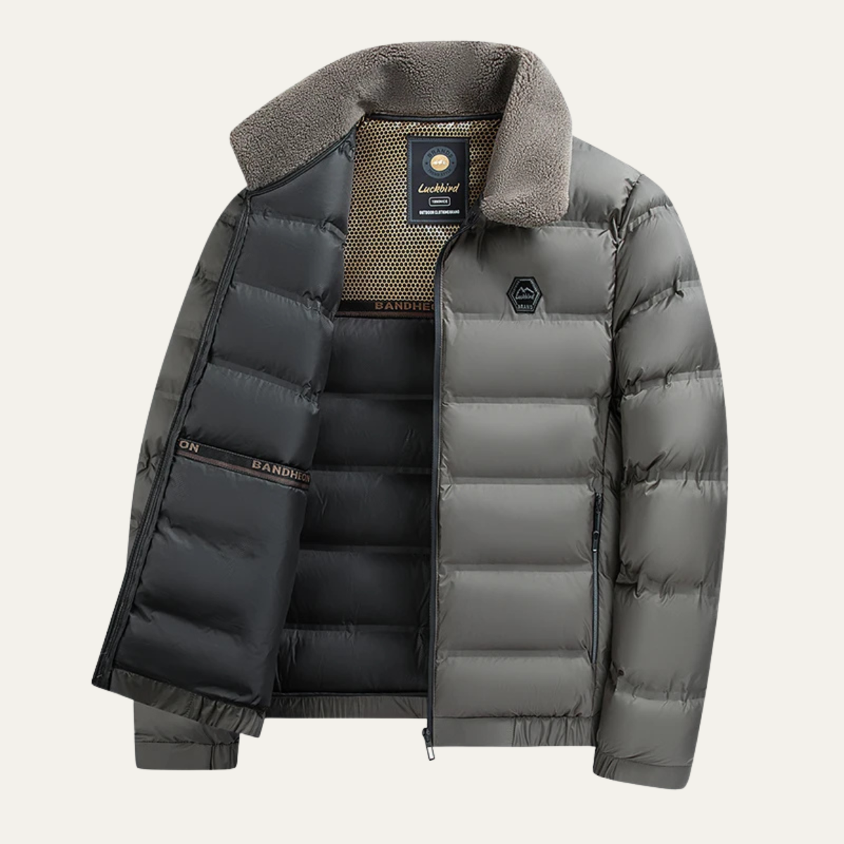 VogeLuxe | Doudoune à col sherpa pour homme 3