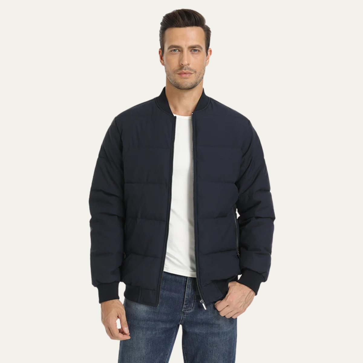 VogeLuxe | Doudoune bomber matelassée classique pour homme 1