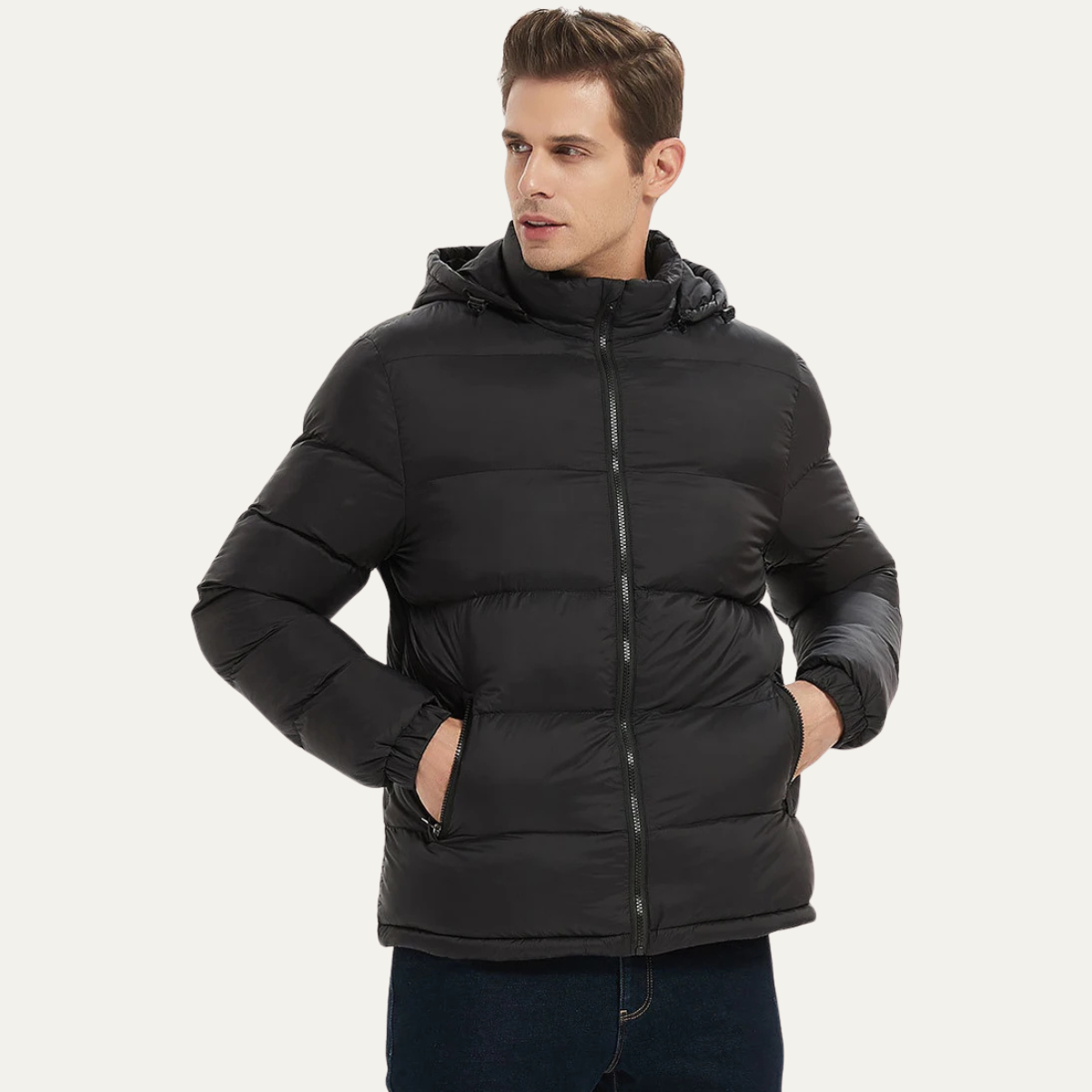 VogeLuxe | Doudoune classique pour homme, longueur taille 2