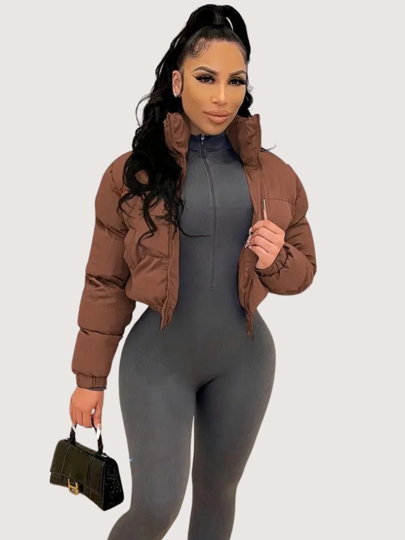Doudoune Femme Courte et Chaude Hiver