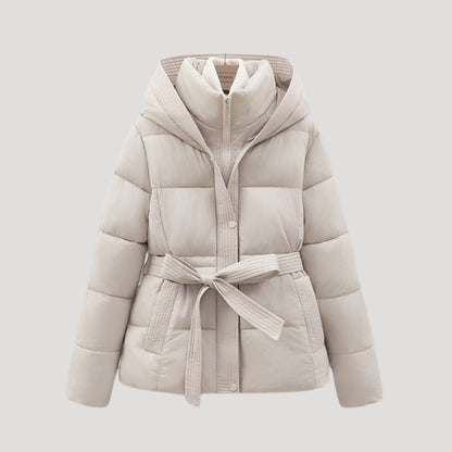 Blouson femme matelassé à capuche chaud hiver - PanierRoyale