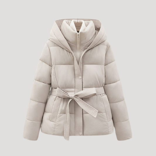 Blouson femme matelassé à capuche chaud hiver - PanierRoyale