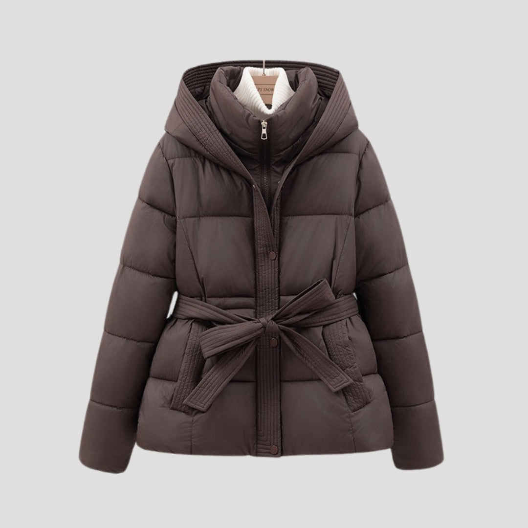 Blouson femme matelassé à capuche chaud hiver