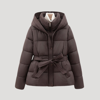 Blouson femme matelassé à capuche chaud hiver