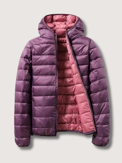 Veste légère à capuche femme hiver