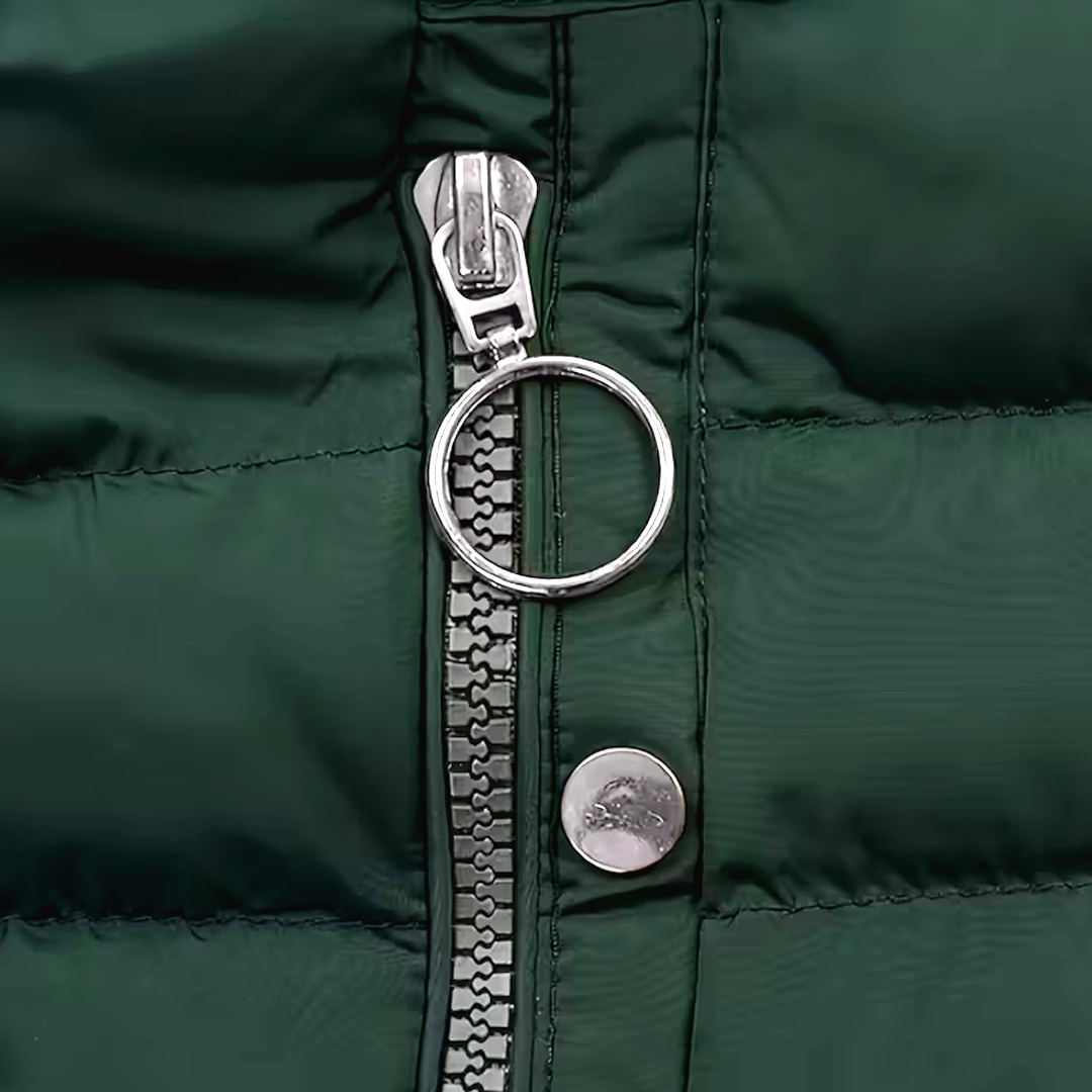 VogeLuxe | Doudoune matelassée à capuche en fausse fourrure pour femme 6