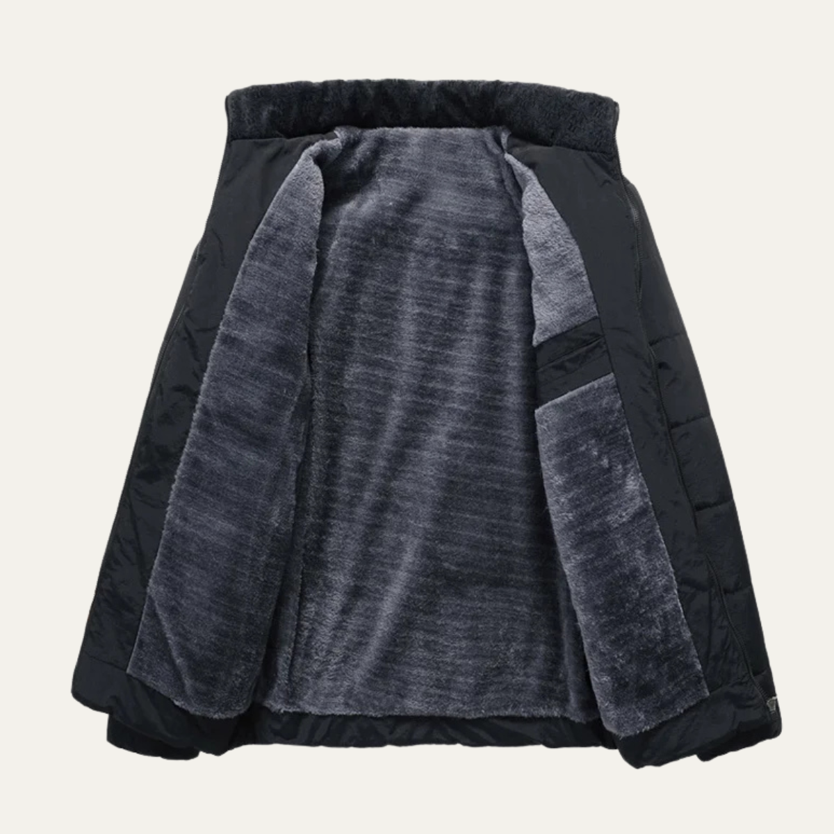 VogeLuxe | Doudoune matelassée doublée en sherpa pour homme 2
