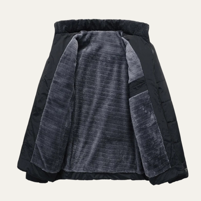 VogeLuxe | Doudoune matelassée doublée en sherpa pour homme 2