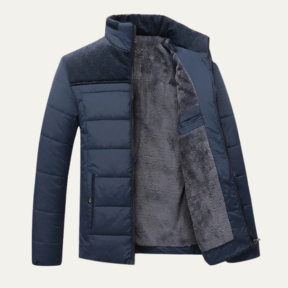VogeLuxe | Doudoune matelassée doublée en sherpa pour homme 3
