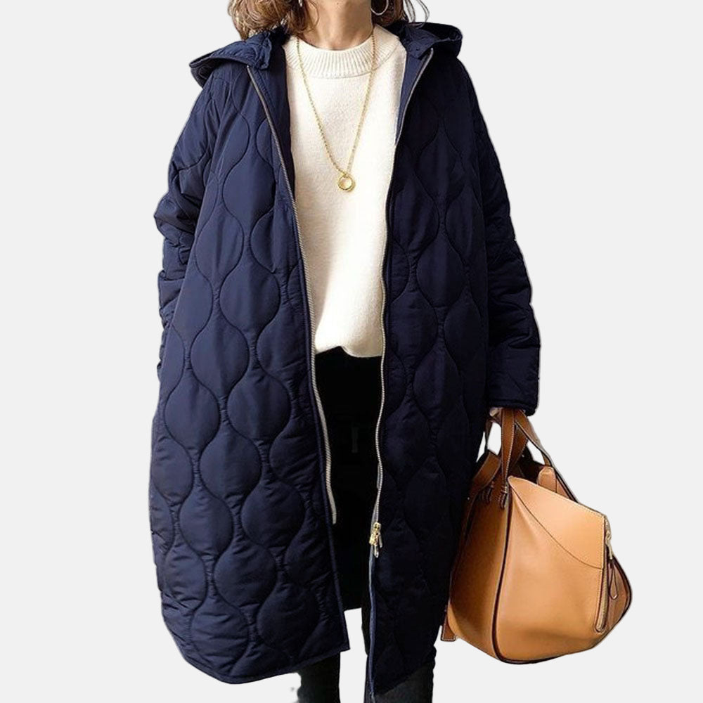 Parka femme longue et chaud avec matelassage
